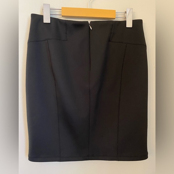Rebecca Taylor Black Modern Page Pencil Mini Skirt Size 8 - Picture 4 of 12